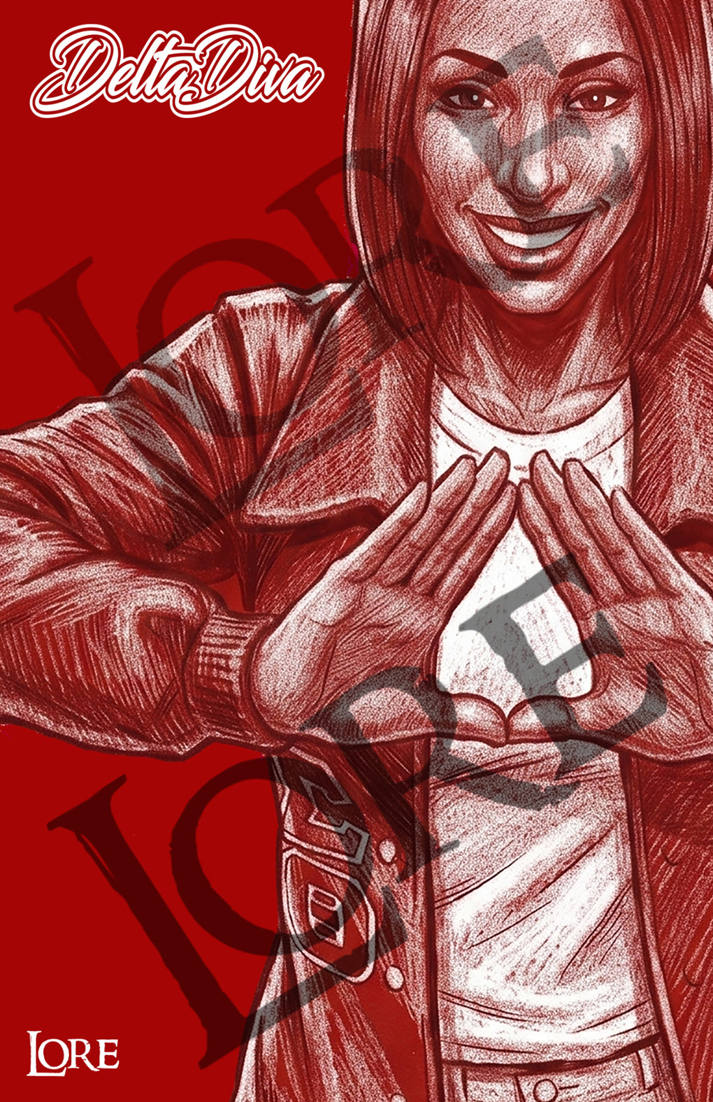 Delta Diva - Sketches (Digital Art)
